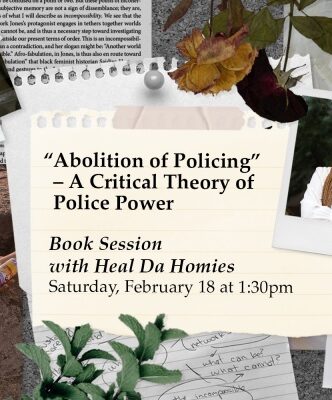 Abolition of Policing—A Critical Theory of Police Power