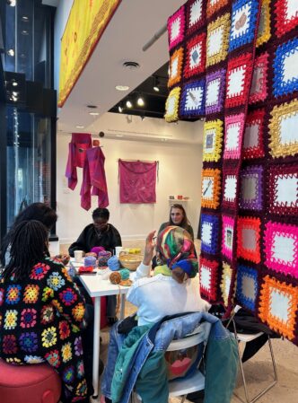 Tea Time, Woodblock Workshop, and Crochet Circles with Monica Jahan Bose and Autumn Spears