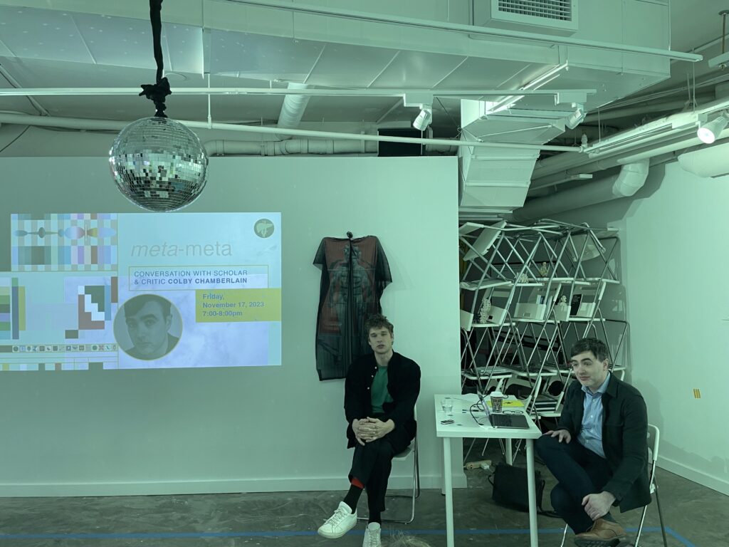 meta-meta: Conversation with Colby Chamberlain