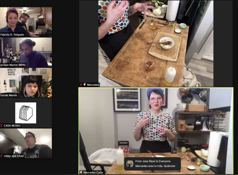 Virtual Arepera with Mercedes Golip